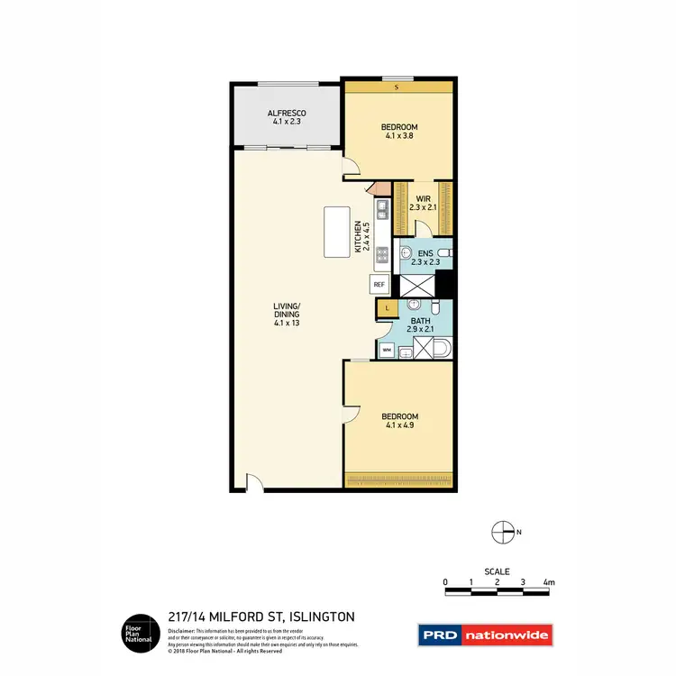 Floorplan of Homely apartment listing, 217/14 Milford Street, Islington NSW 2296
