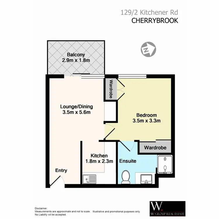 Floorplan of Homely serviced apartment listing, 129/2 Kitchener Road, Cherrybrook NSW 2126