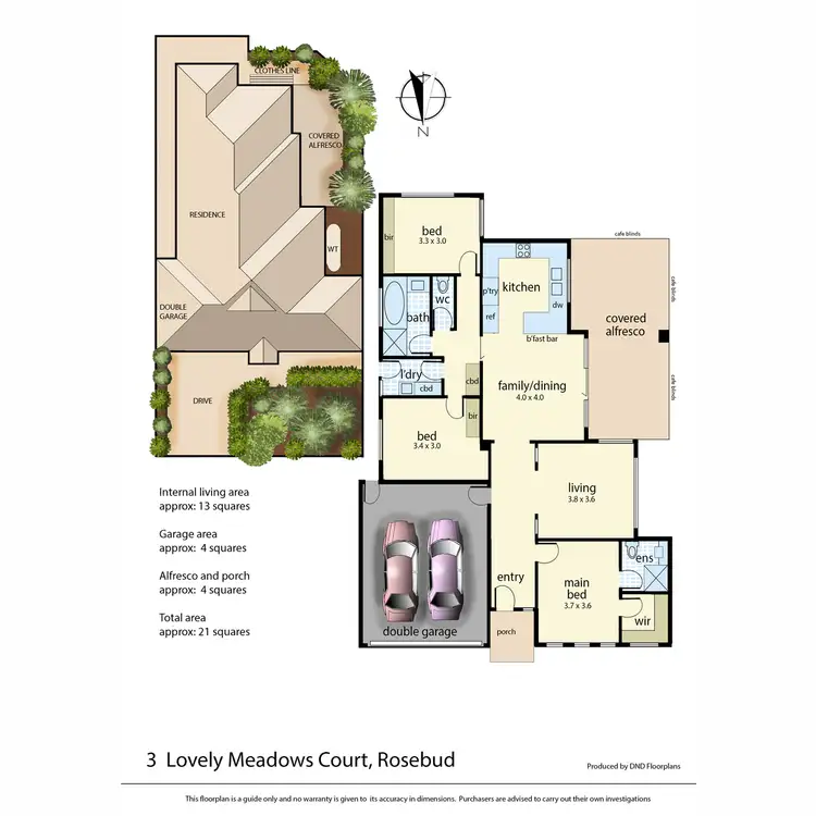 Floorplan of Homely house listing, 3 Lovely Meadows Crt, Rosebud VIC 3939