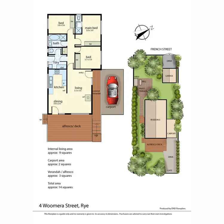 Floorplan of Homely house listing, 4 Woomera Street, Rye VIC 3941