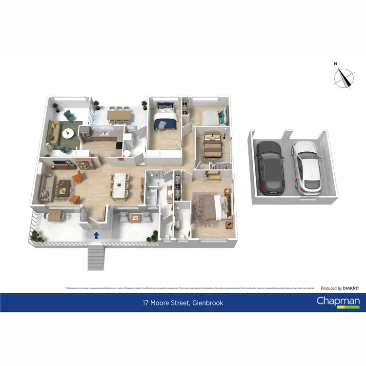Floorplan of Homely house listing, 17 Moore Street, Glenbrook NSW 2773