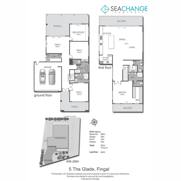 Floorplan of Homely house listing, 5 The Glade, Fingal VIC 3939