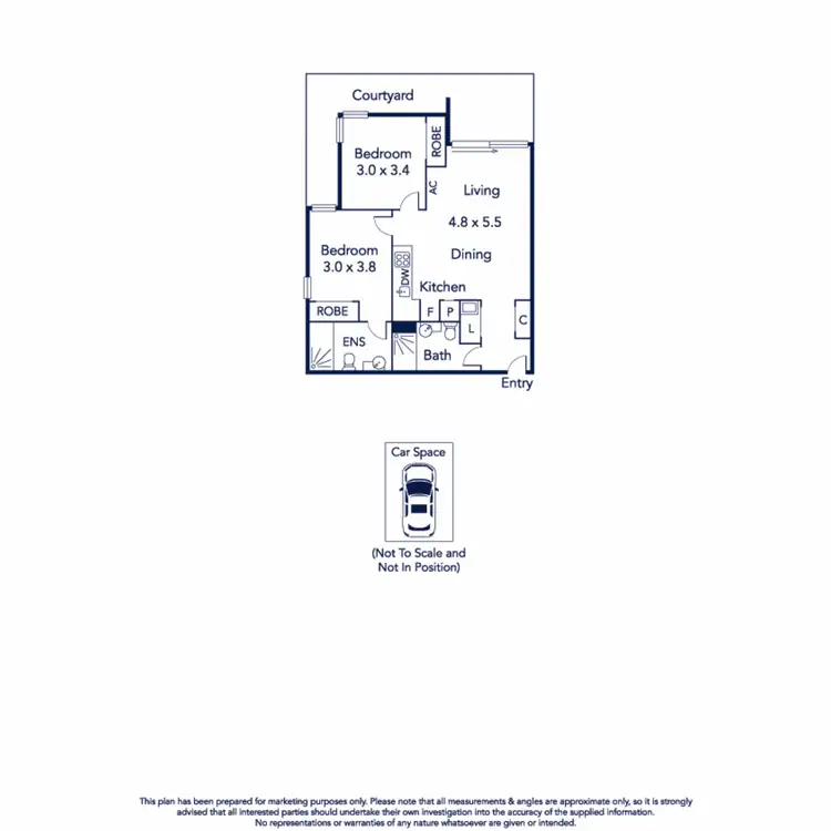 Floorplan of Homely apartment listing, 17G/71 Henry Street, Kensington VIC 3031
