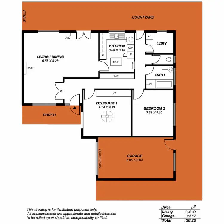 Floorplan of Homely unit listing, 6/57 East Terrace, Kensington Gardens SA 5068