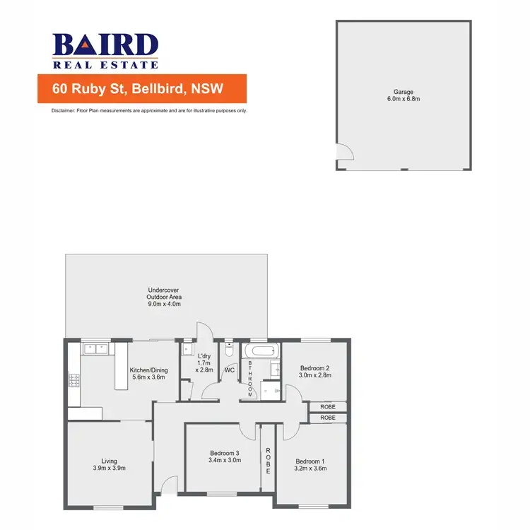 Floorplan of Homely house listing, 60 Ruby Street, Bellbird NSW 2325