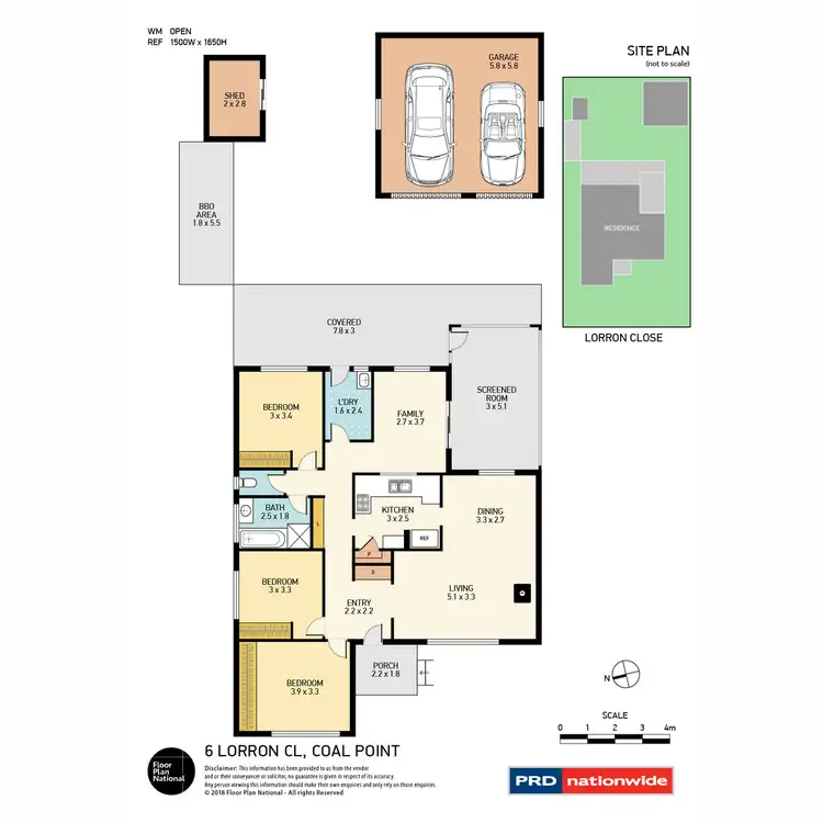 Floorplan of Homely house listing, 6 Lorron Close, Coal Point NSW 2283