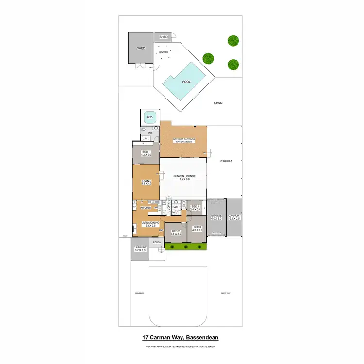 Floorplan of Homely house listing, 17 Carman Way, Bassendean WA 6054