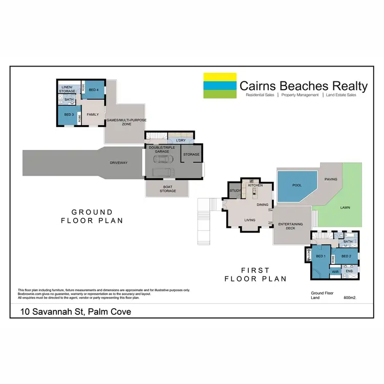 Floorplan of Homely house listing, 10 Savannah Street, Palm Cove QLD 4879