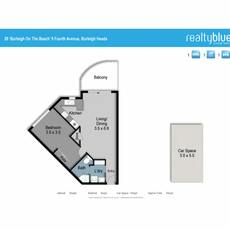 Floorplan of Homely apartment listing, 29/5 Fourth Avenue, Burleigh Heads QLD 4220