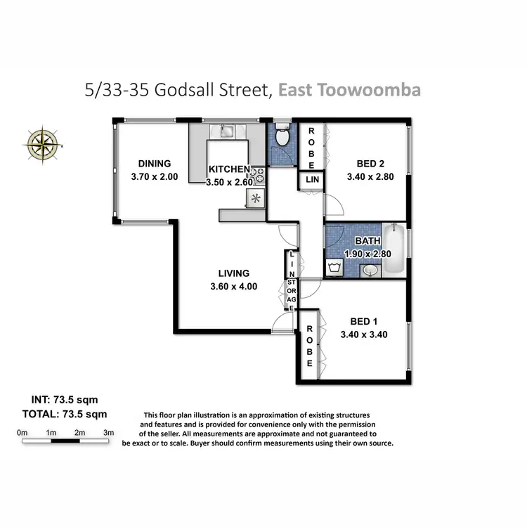 Floorplan of Homely unit listing, 5/33-35 Godsall Street, East Toowoomba QLD 4350