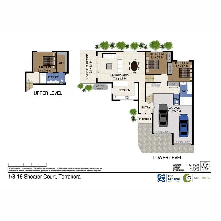 Floorplan of Homely semi-detached listing, 1/8-16 Shearer Court, Terranora NSW 2486