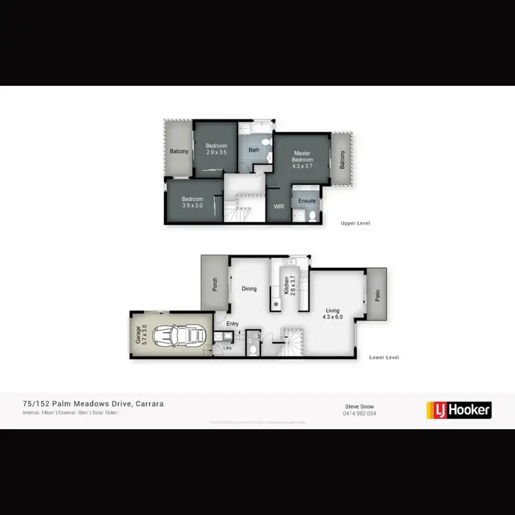 Floorplan of Homely townhouse listing, 75/152 Palm Meadows Drive, Carrara QLD 4211