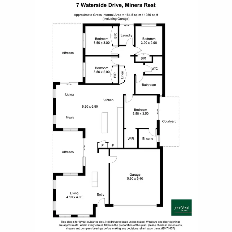 Floorplan of Homely house listing, 7 Waterside Close, Miners Rest VIC 3352