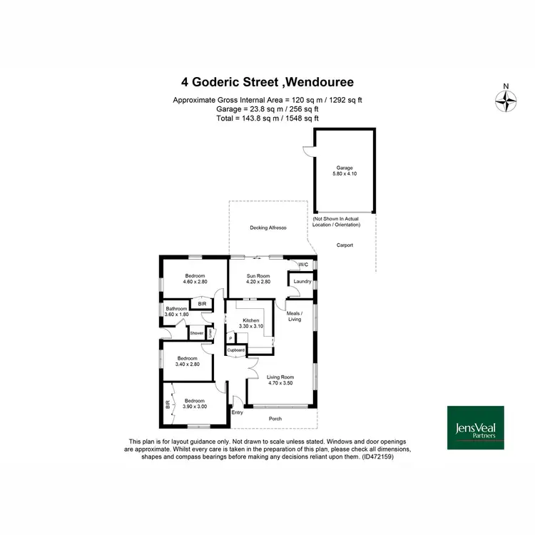 Floorplan of Homely house listing, 4 Goderic Street, Wendouree VIC 3355