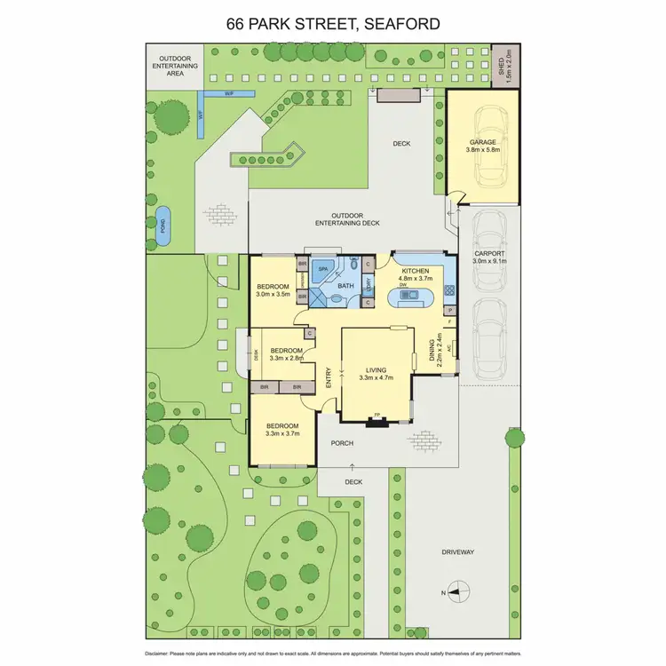 Floorplan of Homely house listing, 66 Park Street, Seaford VIC 3198