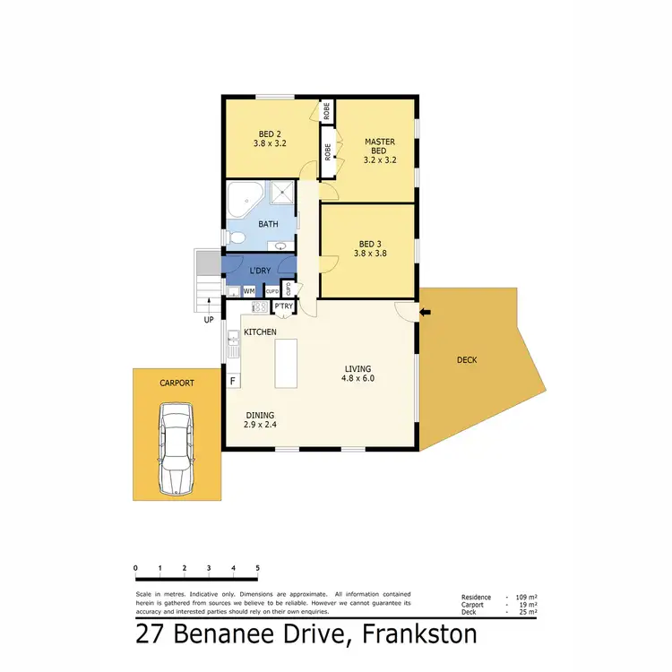 Floorplan of Homely house listing, 27 Benanee Drive, Frankston VIC 3199