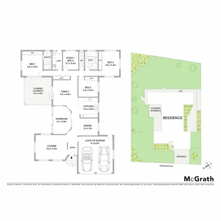 Floorplan of Homely house listing, 4 Fieldcrest Drive, Lennox Head NSW 2478