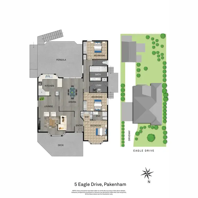 Floorplan of Homely house listing, 5 Eagle Drive, Pakenham VIC 3810