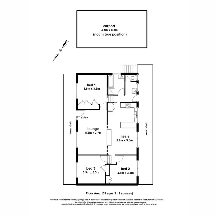 Floorplan of Homely house listing, 55 Caroline Avenue, Cockatoo VIC 3781