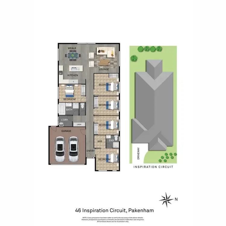 Floorplan of Homely house listing, 46 Inspiration Circuit, Pakenham VIC 3810