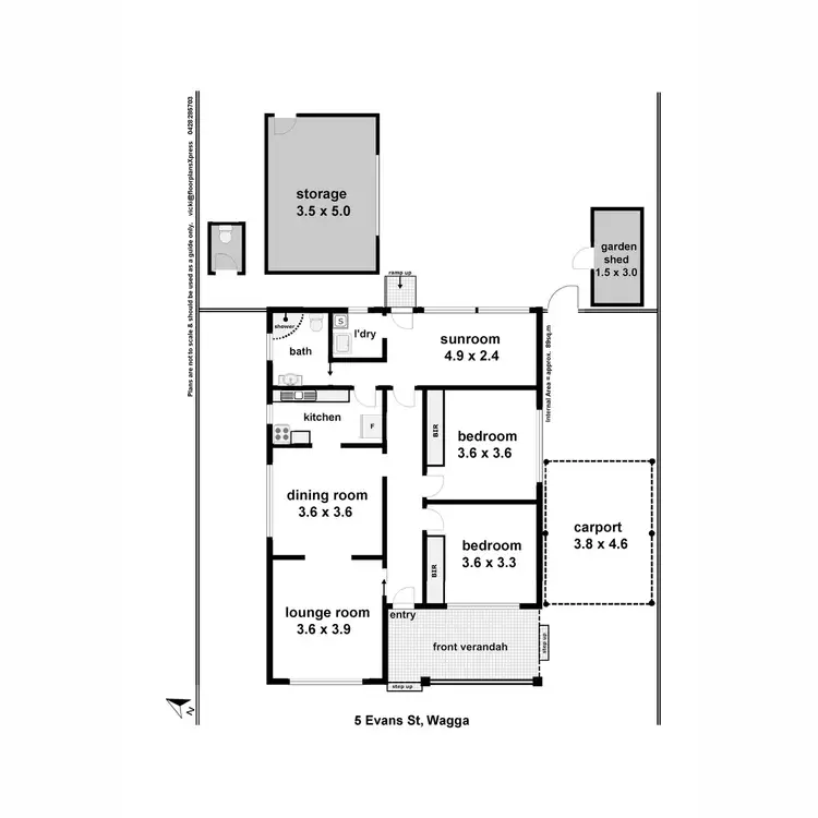 Floorplan of Homely house listing, 5 Evans Street, Wagga Wagga NSW 2650