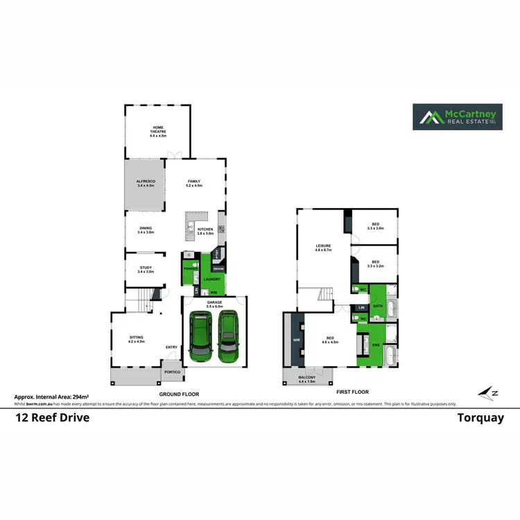 Floorplan of Homely house listing, 12 Reef Drive, Torquay VIC 3228