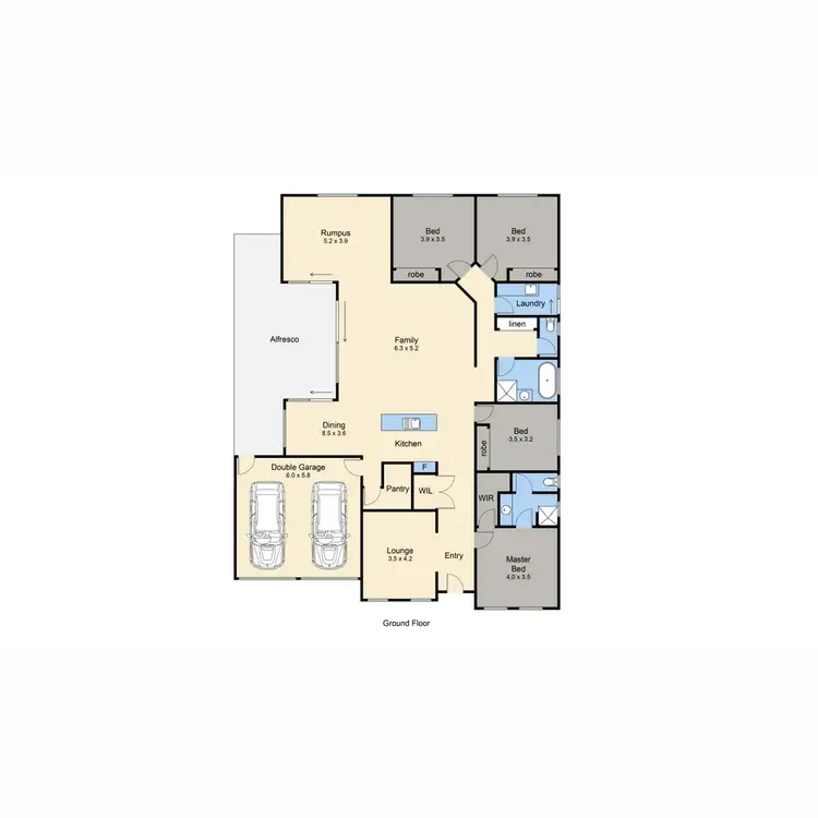 Floorplan of Homely house listing, 18 Mariner Place, Safety Beach VIC 3936