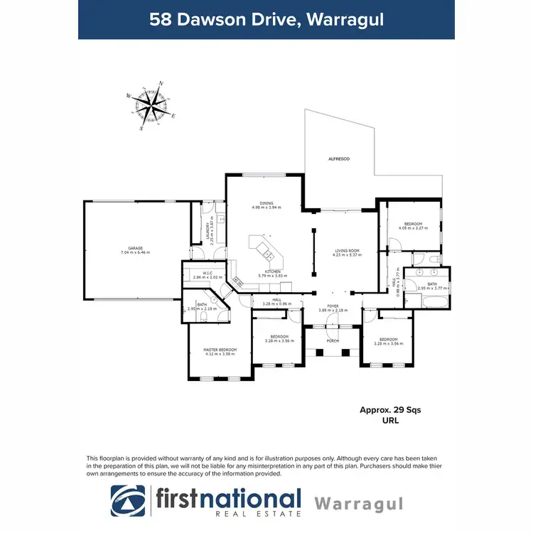Floorplan of Homely house listing, 58 Dawson Drive, Warragul VIC 3820