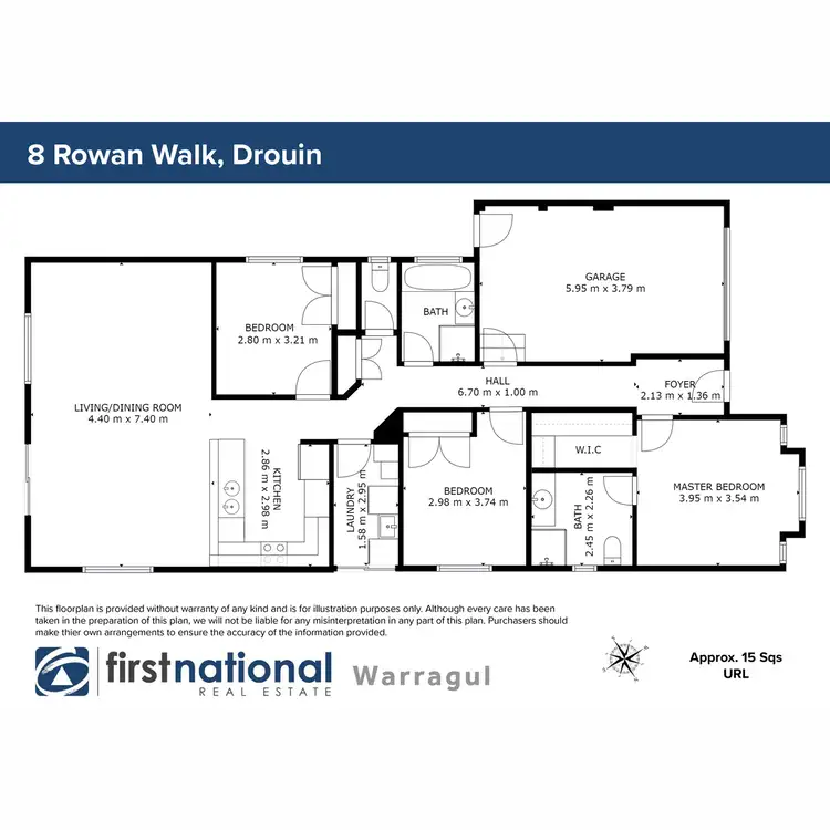 Floorplan of Homely house listing, 8 Rowan Walk, Drouin VIC 3818