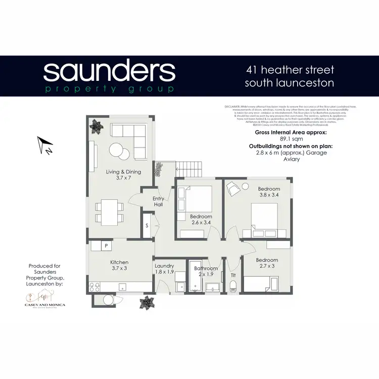 Floorplan of Homely house listing, 41 Heather Street, South Launceston TAS 7249
