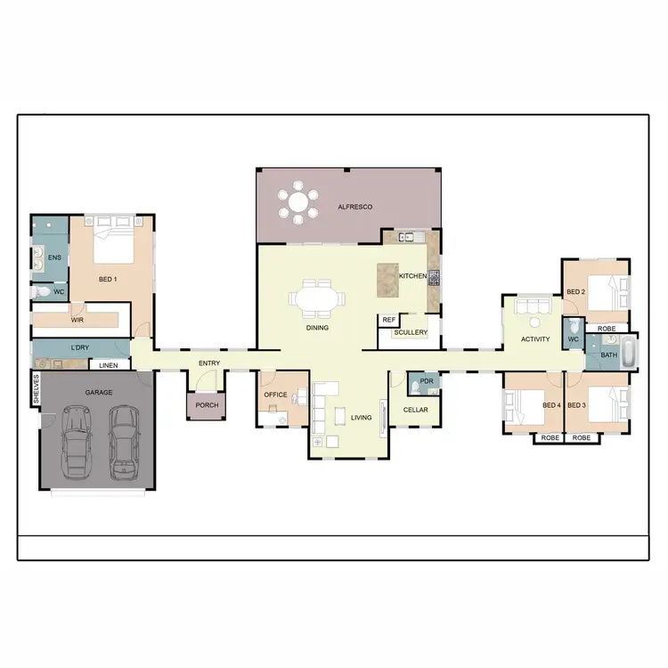 Floorplan of Homely house listing, 1-5 Sunset Drive, Beaudesert QLD 4285