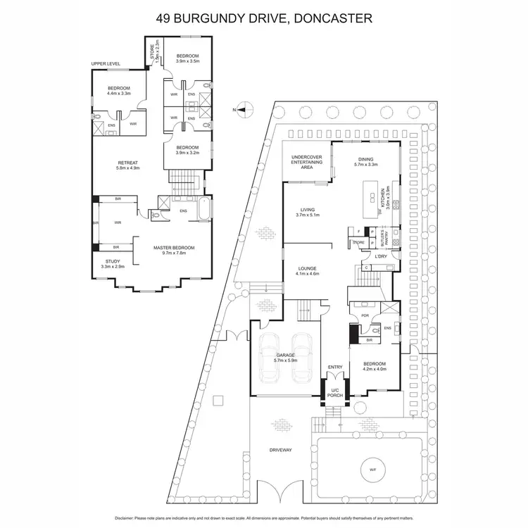 Floorplan of Homely house listing, 49 Burgundy Drive, Doncaster VIC 3108