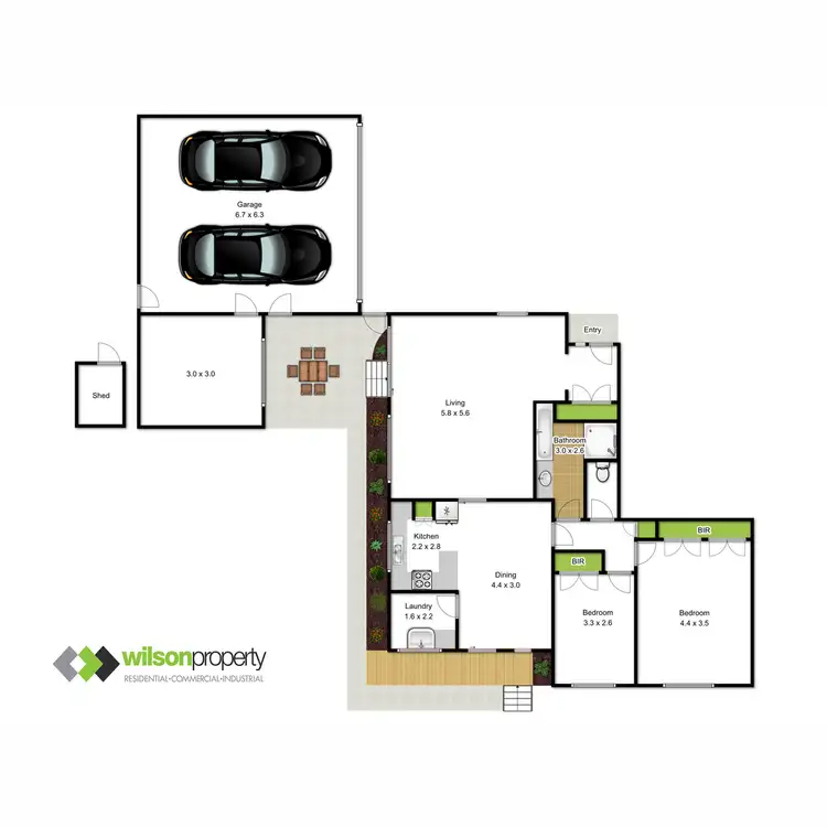 Floorplan of Homely unit listing, 3/33 Dawson Street, Rosedale VIC 3847