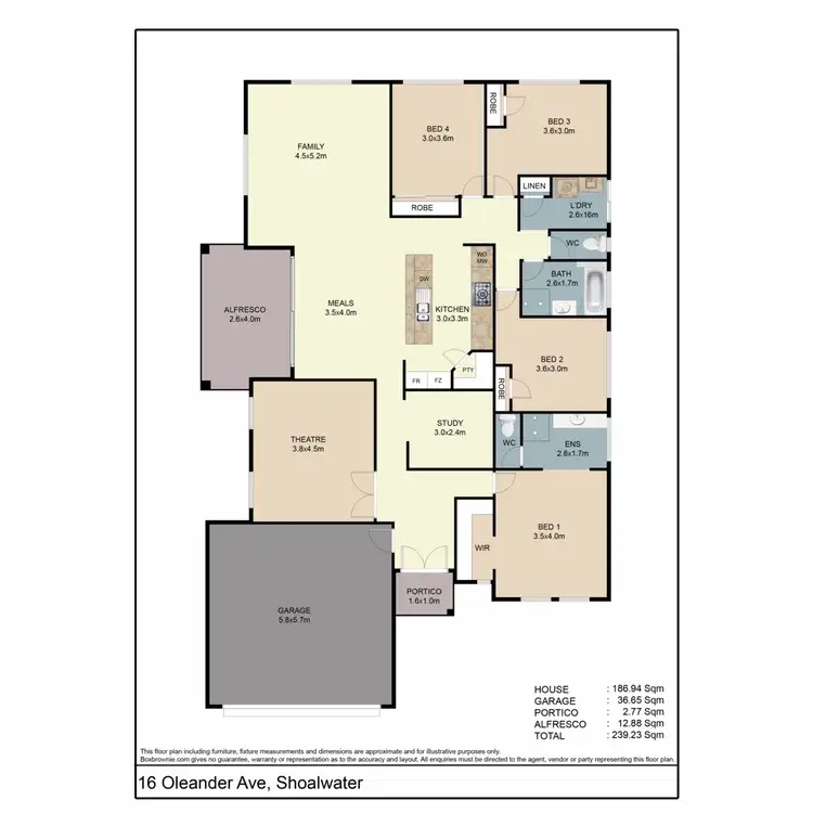 Floorplan of Homely house listing, 16 Oleander Avenue, Shoalwater WA 6169