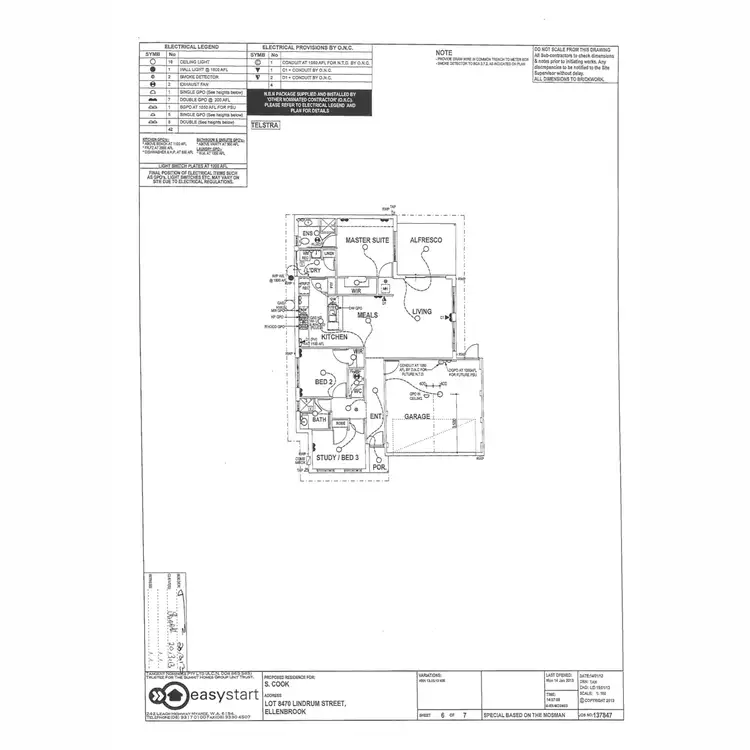 Floorplan of Homely house listing, 4 Lindrum Street, Ellenbrook WA 6069