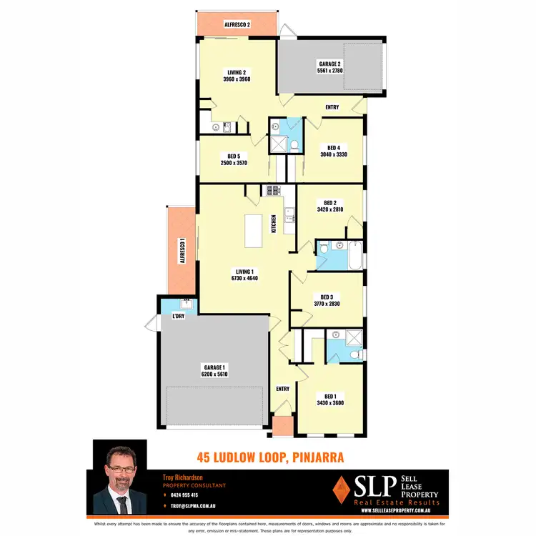 Floorplan of Homely house listing, 45 Ludlow Loop, Pinjarra WA 6208