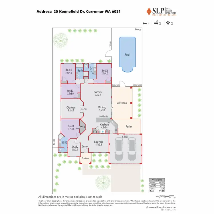 Floorplan of Homely house listing, 20 Keanefield Drive, Carramar WA 6031