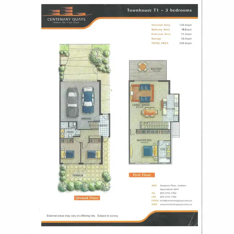 Floorplan of Homely townhouse listing, 35/28 Amazons Place, Jindalee QLD 4074