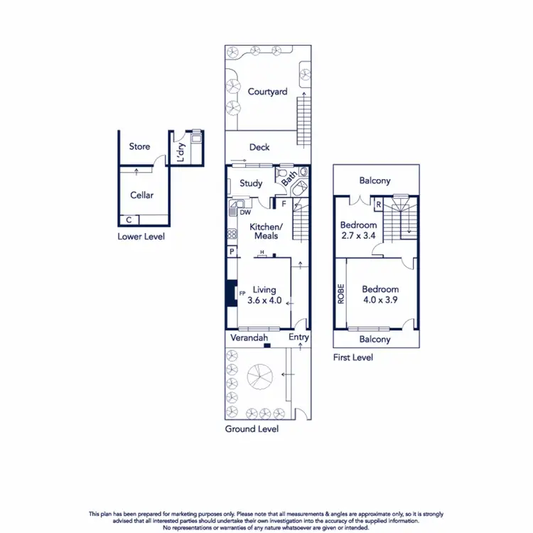 Floorplan of Homely house listing, 107A McConnell Street, Kensington VIC 3031