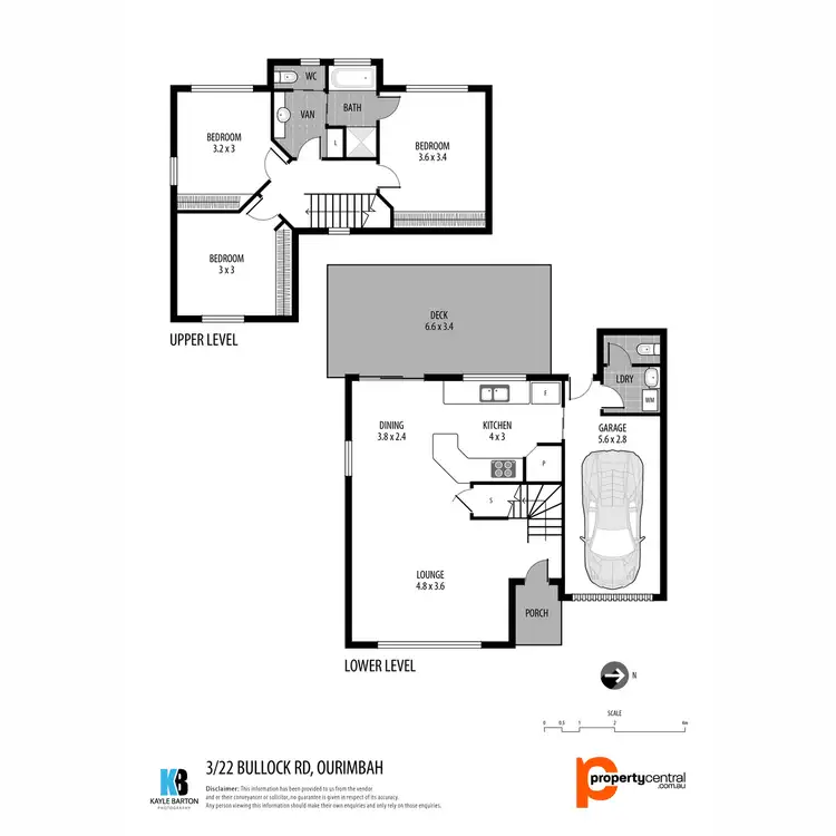 Floorplan of Homely townhouse listing, 3/22 Bullock Road, Ourimbah NSW 2258