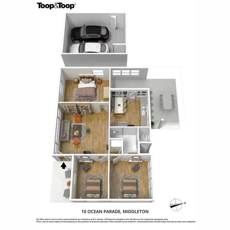 Floorplan of Homely house listing, 10 Ocean Parade, Middleton SA 5213