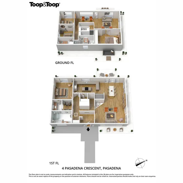 Floorplan of Homely house listing, 4 Pasadena Crescent, Pasadena SA 5042