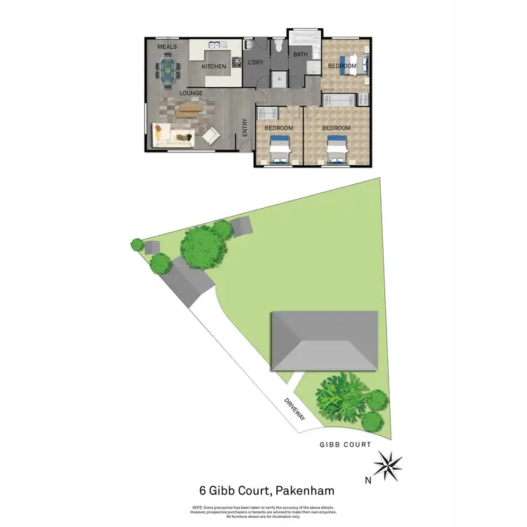 Floorplan of Homely house listing, 6 Gibb Court, Pakenham VIC 3810
