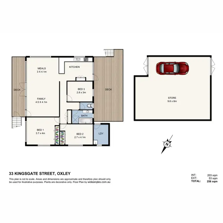 Floorplan of Homely house listing, 33 Kingsgate Street, Oxley QLD 4075