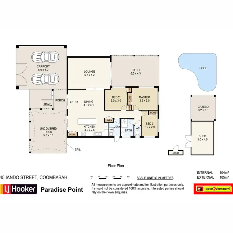 Floorplan of Homely house listing, 45 Iando Street, Coombabah QLD 4216
