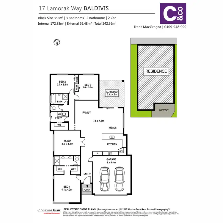 Floorplan of Homely house listing, 17 Lamorak Way, Baldivis WA 6171