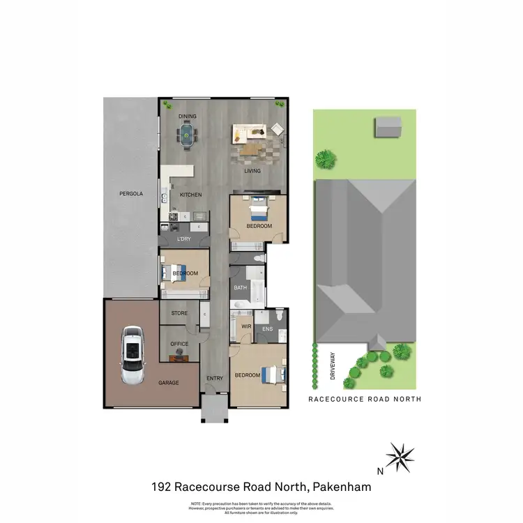 Floorplan of Homely house listing, 192 Racecourse Road North, Pakenham VIC 3810