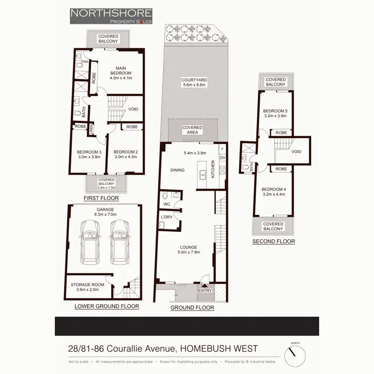Floorplan of Homely townhouse listing, 28/81-86 Courallie Avenue, Homebush West NSW 2140