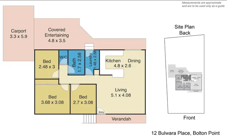 Floorplan of Homely house listing, 12 Bulwara Place, Bolton Point NSW 2283