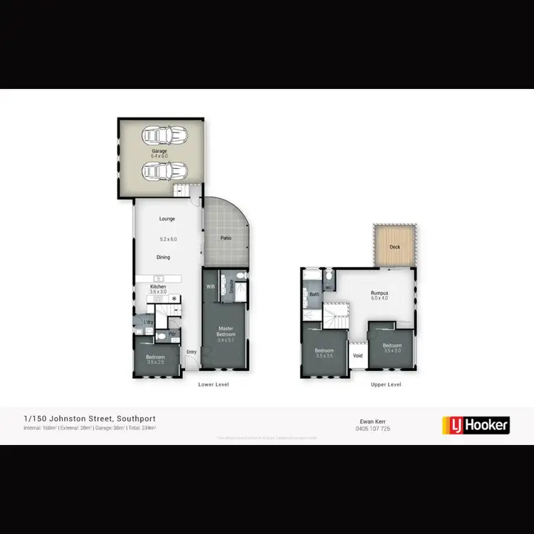 Floorplan of Homely semi-detached listing, 1/150 Johnston Street, Southport QLD 4215